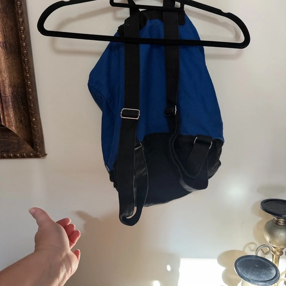 Vintage Disney Blue and Black Mickey Mouse Backpack